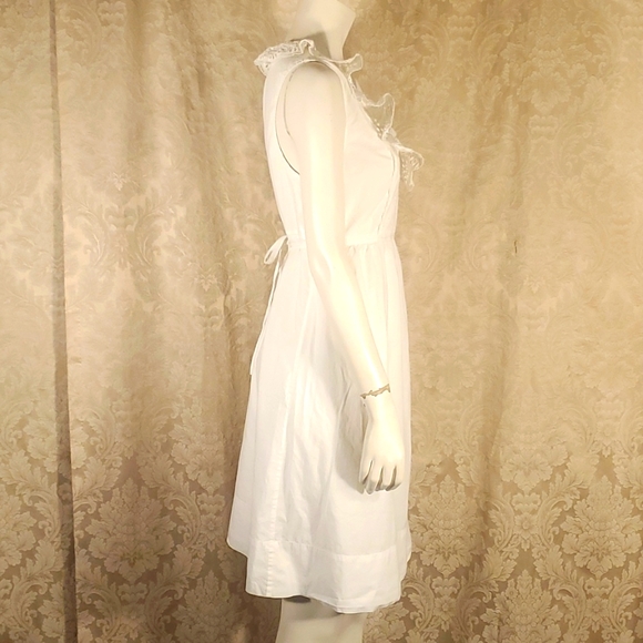 J Crew 100% Cotton Eyelet Sleeveless Sundress - Picture 4 of 7